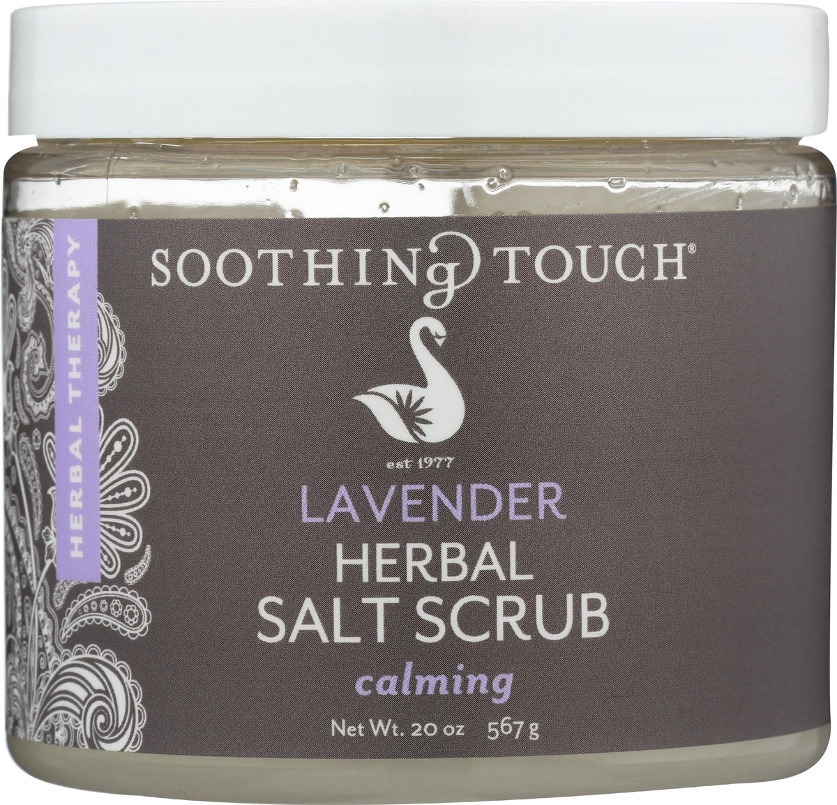 Herbal Salt Scrub, Lavender - 20 Oz