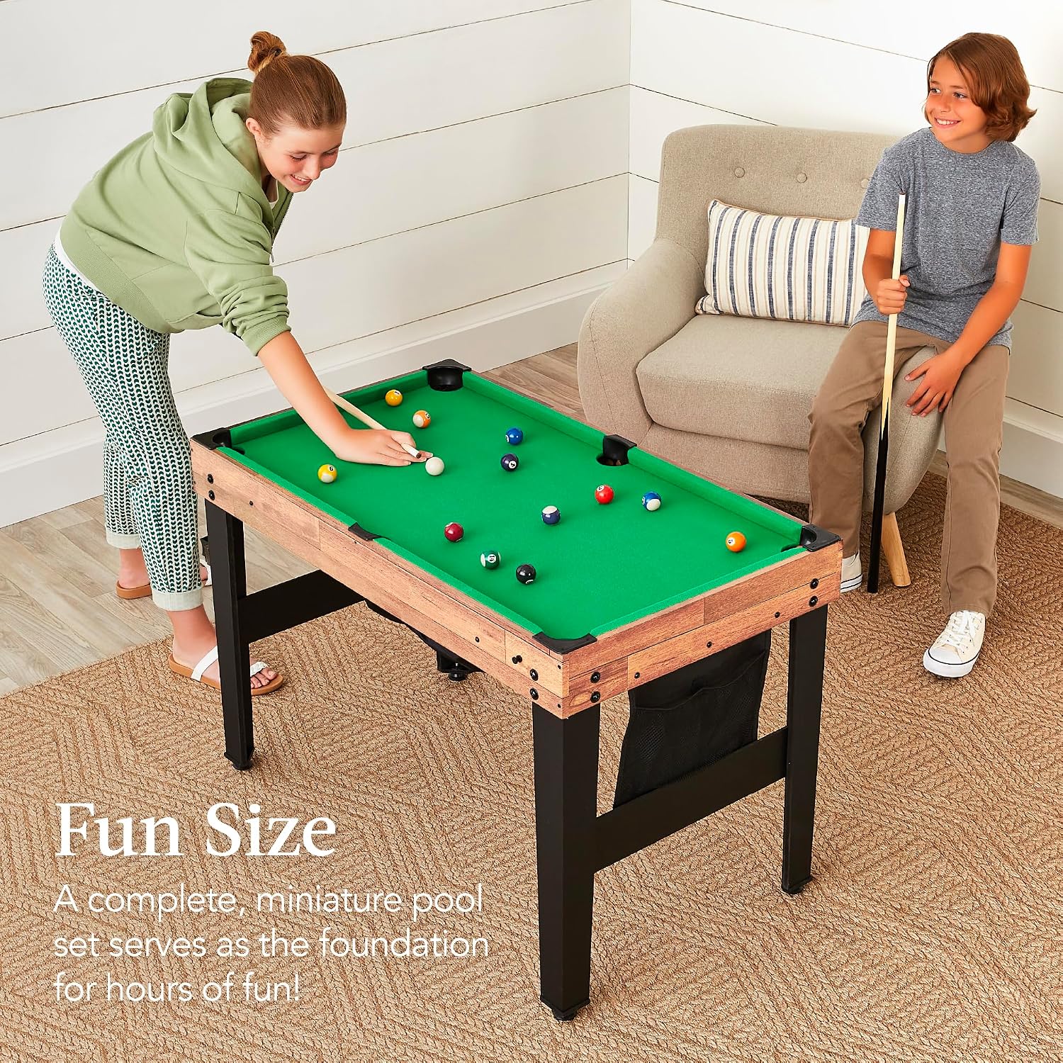 Combo Game Table Set for Home, Game Room, Friends & Family w/Ping Pong, Foosball, Basketball, Air Hockey, Archery