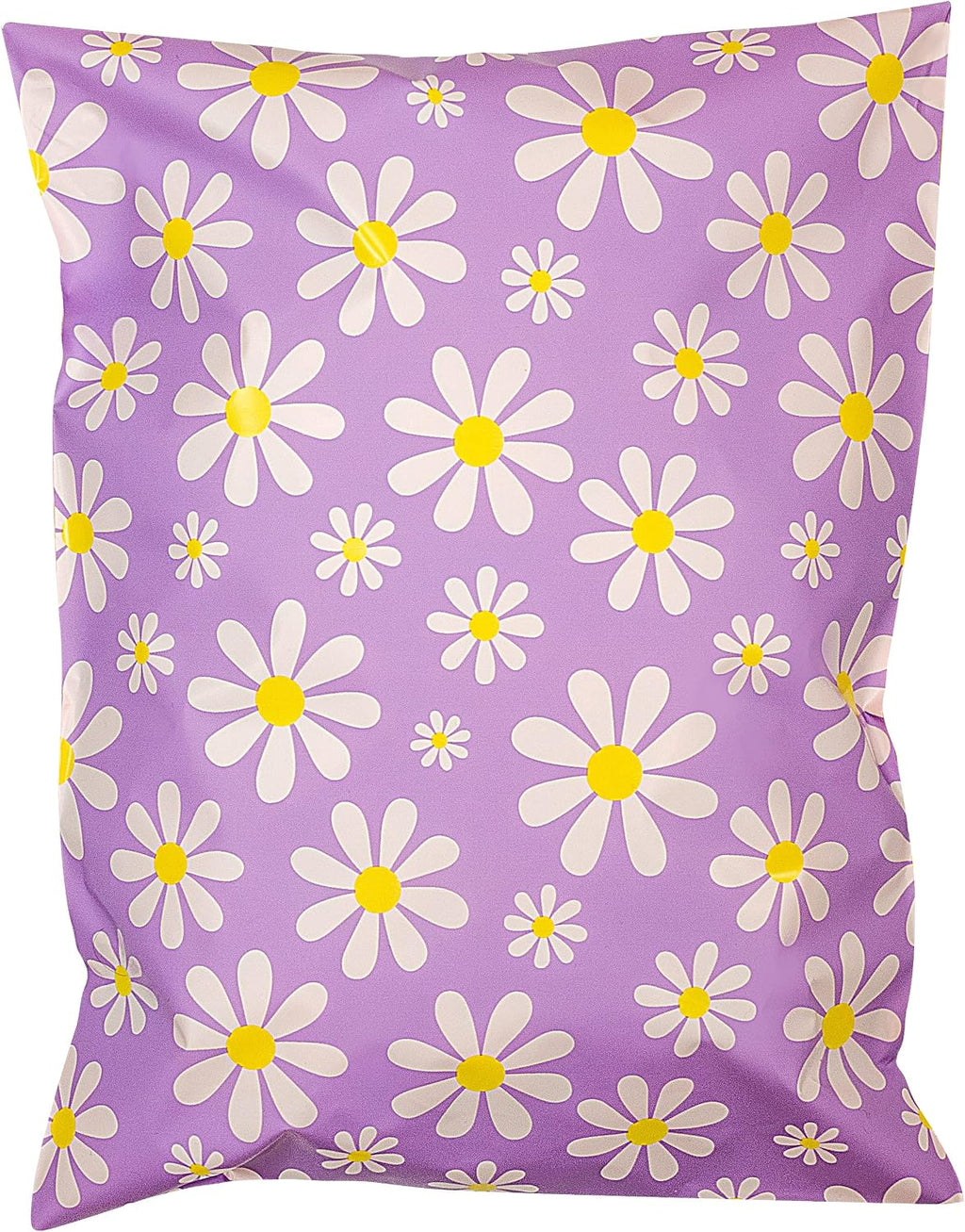 100 Poly Mailers 10x13 - Purple Daisies - Shipping Bags