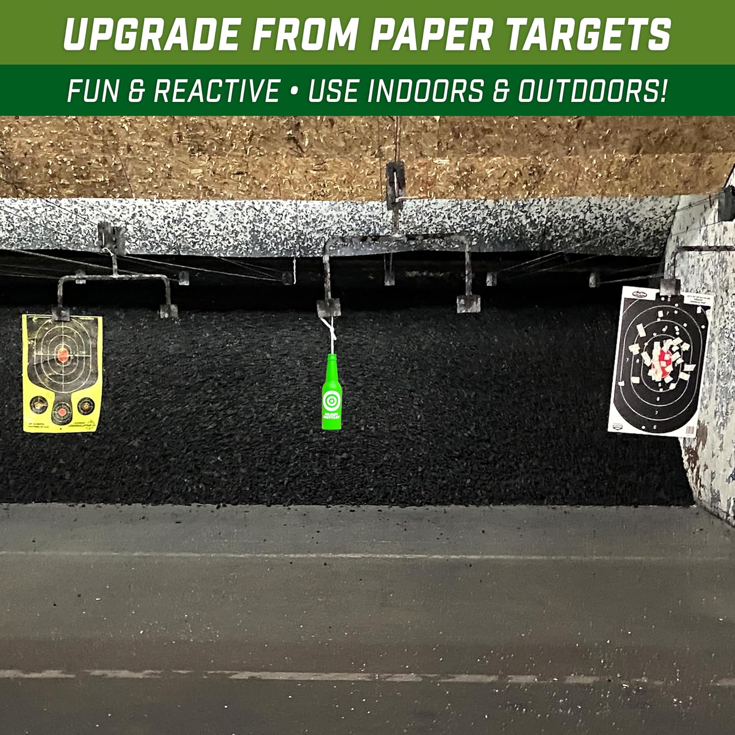 Blast Bottles – 3 or 6 Pack – Shatterproof Bottle Shooting Targets with Rope for Firearm Target Practice, Great for
