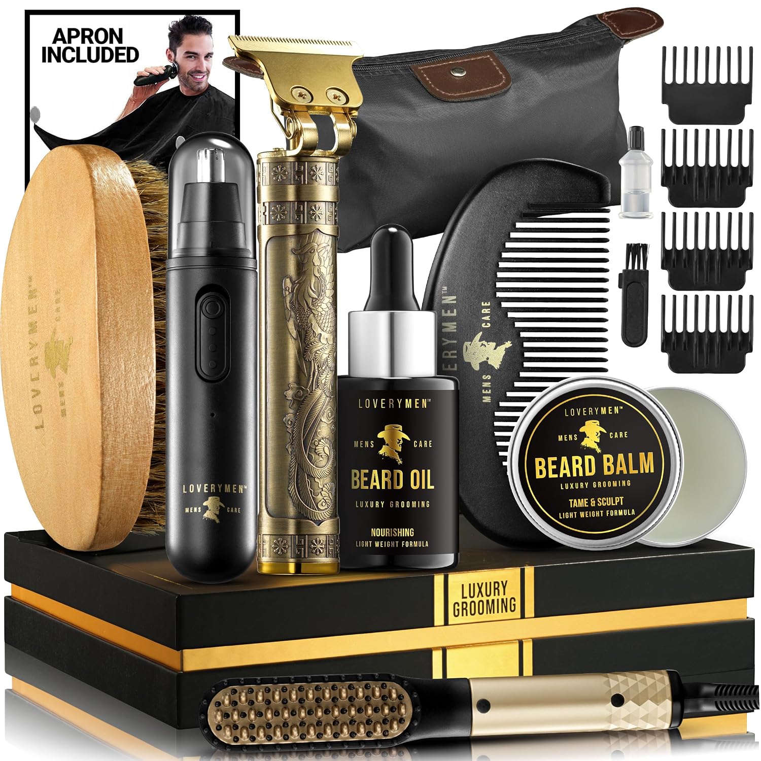 Grooming Beard Kit, Fathers Day Gift Ideas for Husband, Dad Gifts for Fathers Day, Beard Trimmer, Nose Hair Trimmer