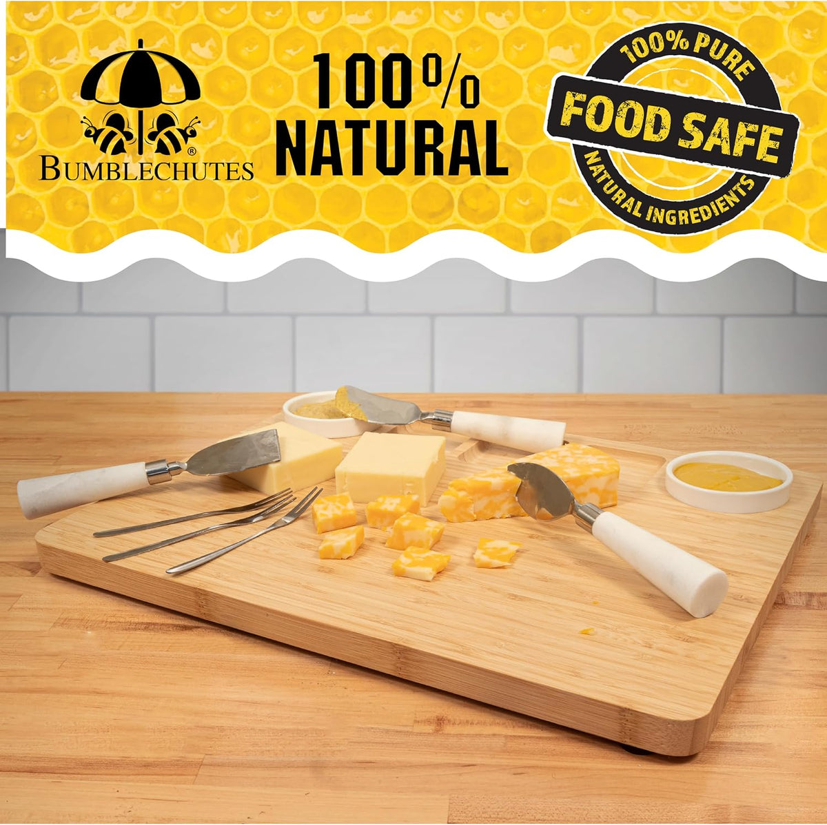 Bee’Nooba Food-Safe Wood Wax Oil – Beeswax & Tung Oil Finish 4 oz