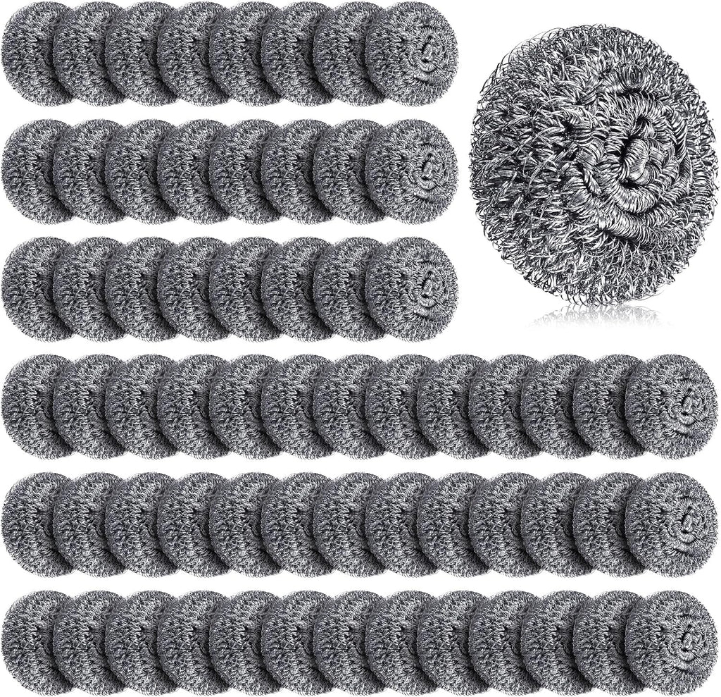 150 Pack Steel Wool Scrubbers 2.5 Inch, 15 Gram, Classic