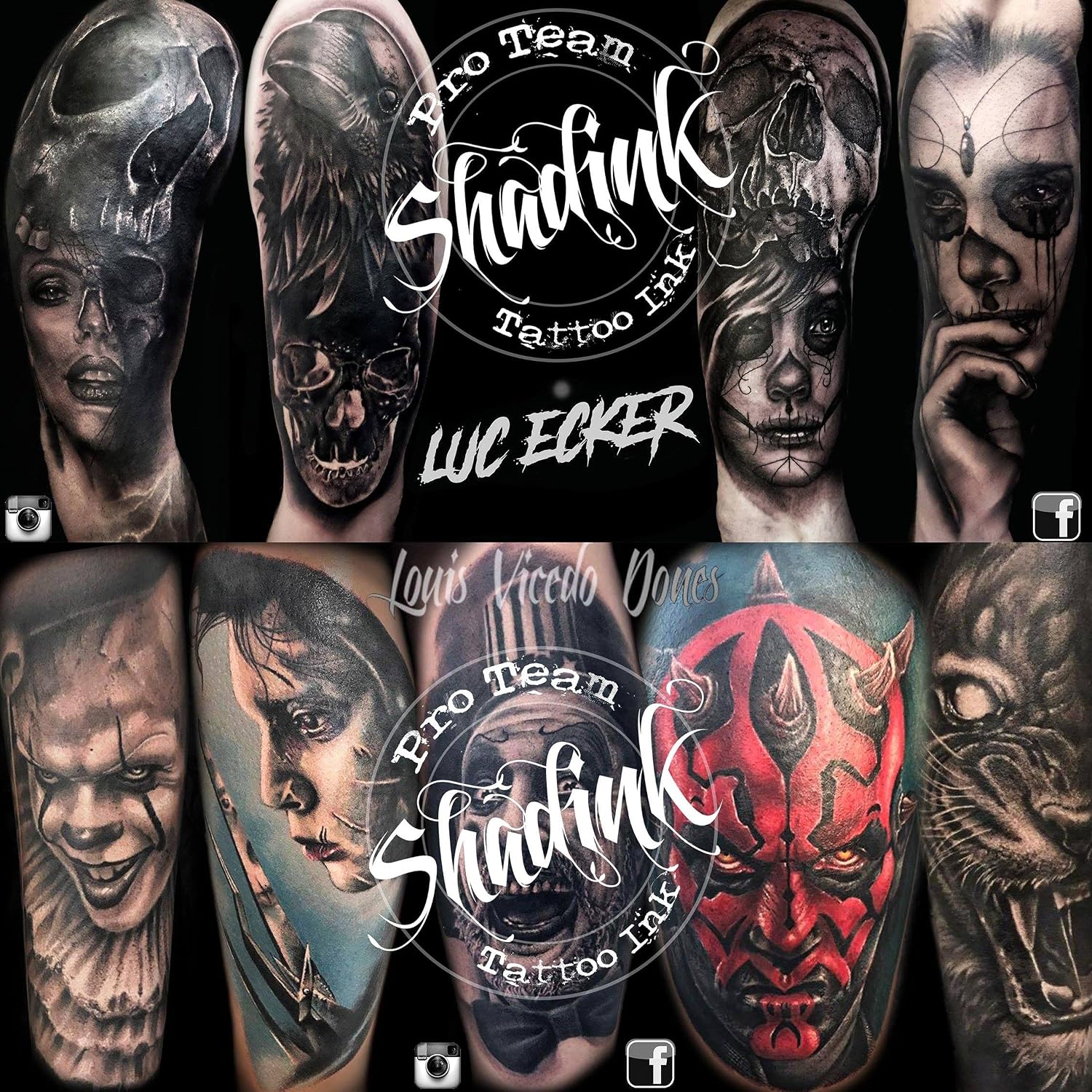 Tattoo Ink Tattooing Inks Color, Black & Gray (Black)