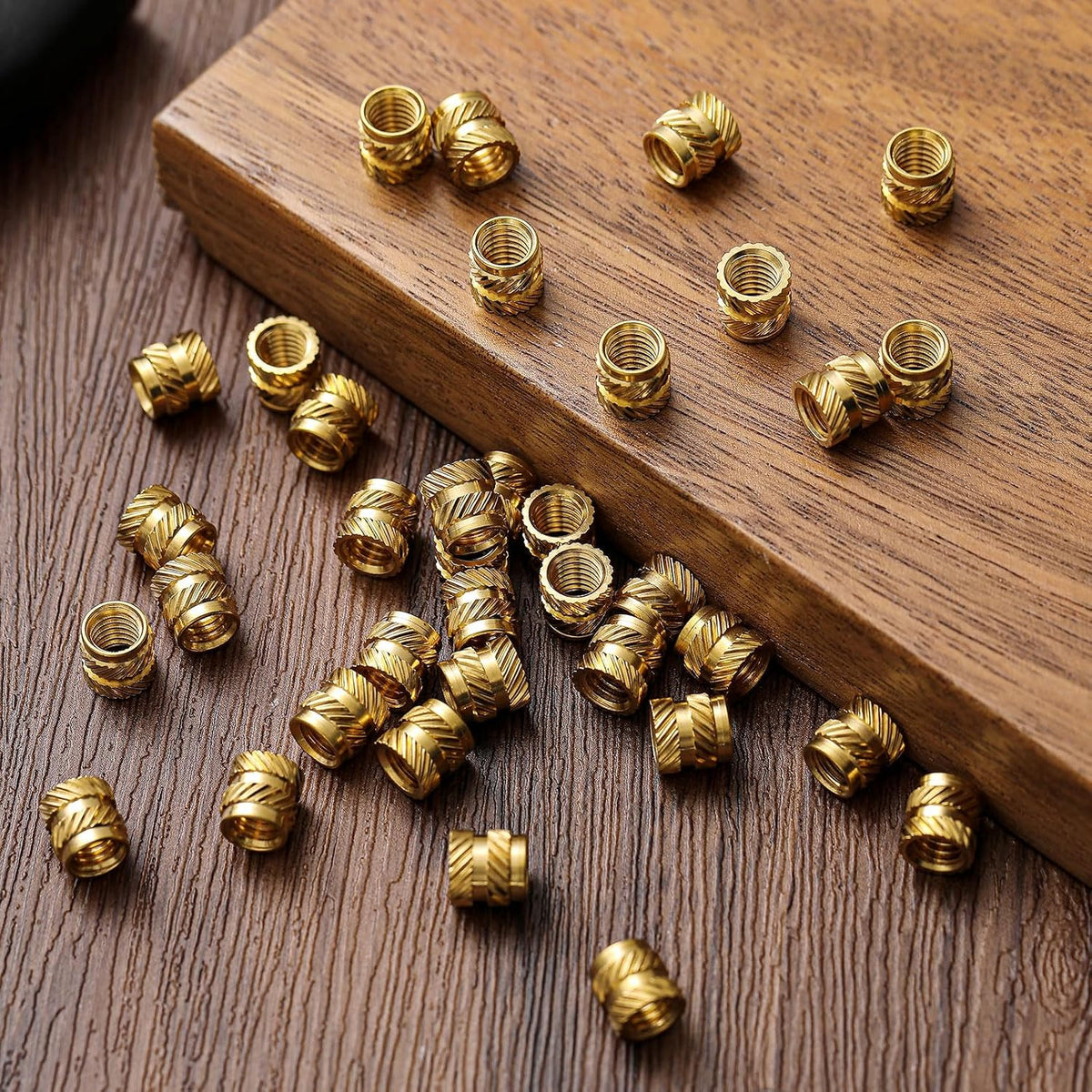 Yaocom 100 Pcs M6 Threaded Inserts M6 x D8 x L8 Heat Set Inserts