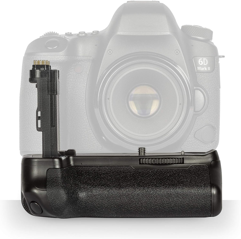 Battery Grip Replacement for BG-E21 for Canon EOS 6D Mark II DSLR Camera with Deluxe Accessory Bundle – Includes: 4X