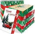 12 Pack Large Christmas Gifts Boxes with Lids for Presents, 17" Clothing Gift Boxes for Wrapping Bulk, 4 Designs of
