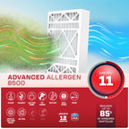 16x25x5 Air Filter MERV 11 Advanced Allergen (3-Pack)