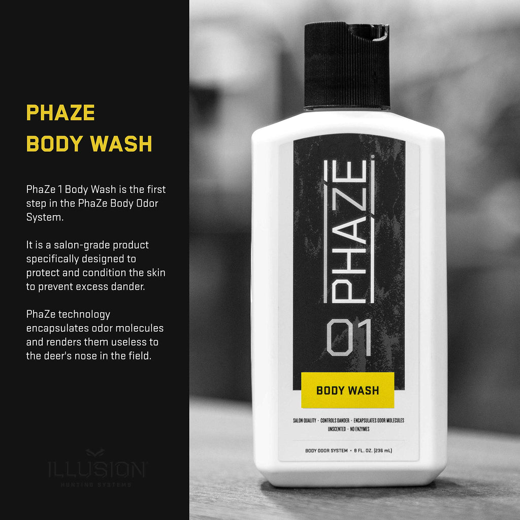 PhaZe 1 Body Wash - #1 Deer Hunter's Scent Elimination (FBA)