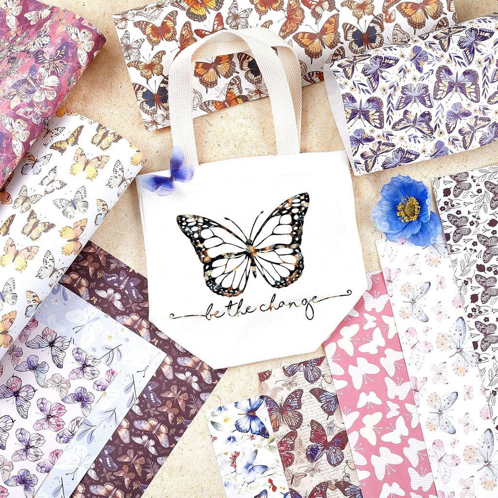 Butterfly Pattern Sublimation Ink Transfer Sheets 12 Sheets 12"x10" | Colored sublimation transfer paper,works with