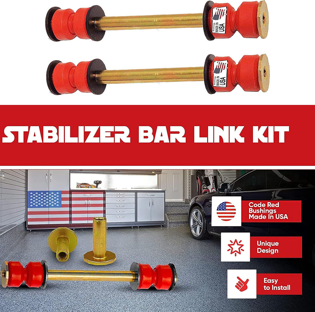 suspension dudes (2 Front Stabilizer Sway Bar Links for Chevrolet GMC Silverado Sierra Avalanche Tahoe K80631 K700539
