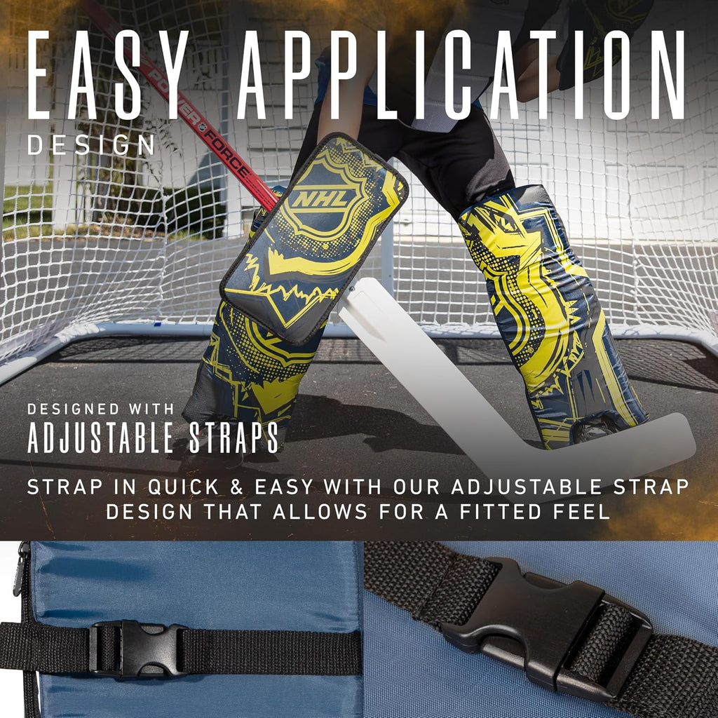 Franklin Sports Extreme Street Hockey Goalie Set | Beginner-Ready Gear, Includes Blocker + Catch Glove + Leg Pads