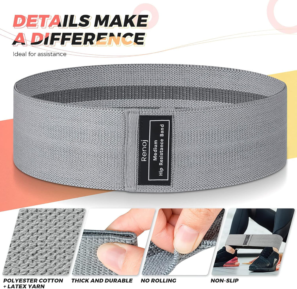 Resistance Bands for Working Out: 3-Set Professional Exercise Bands for Pilates, Yoga, Home Gym, Booty, Leg Training