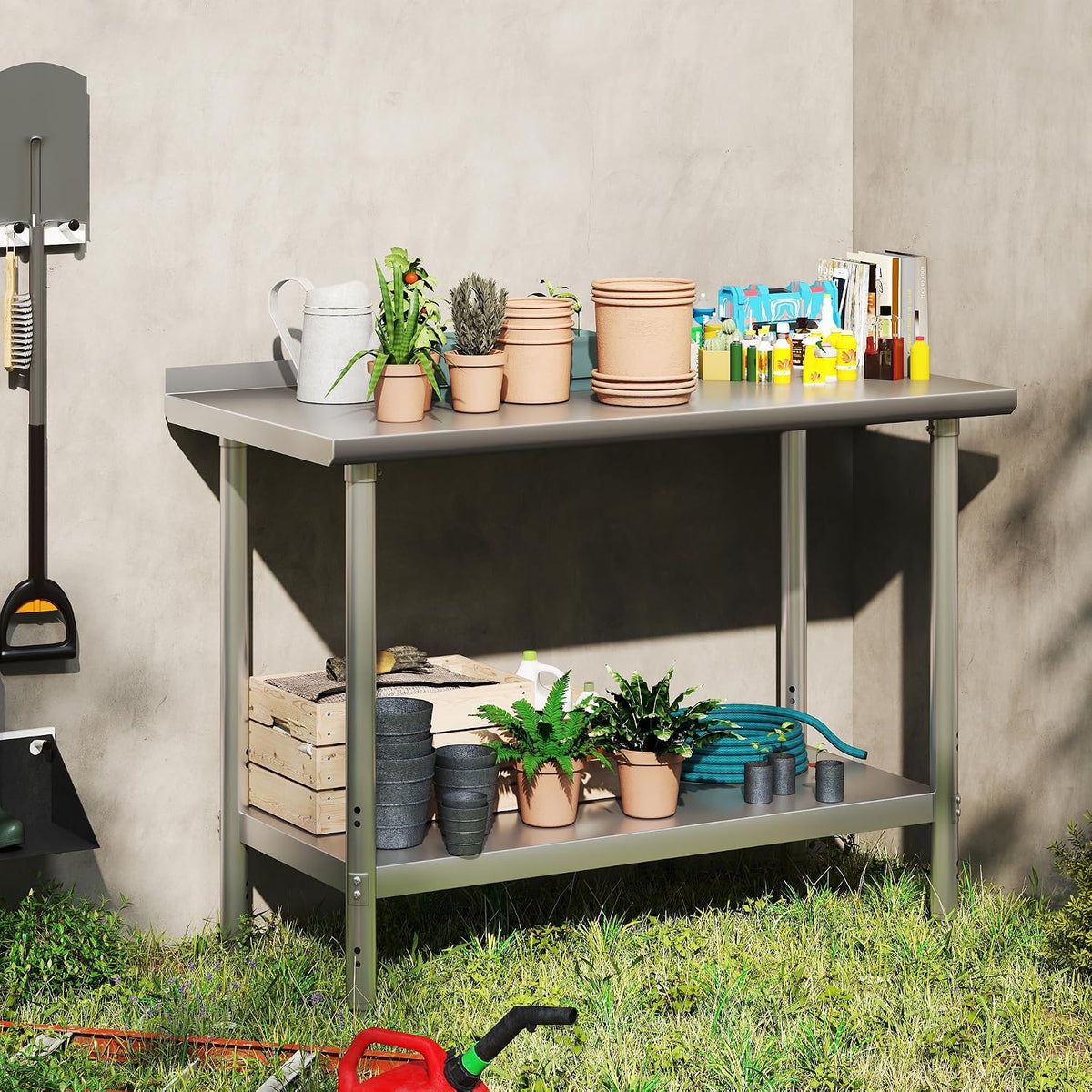 Hardura Stainless Steel Prep Table 24x48 Inch