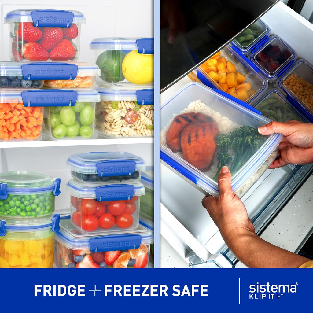 KLIP IT Large 7L Food Storage Container, Airtight & Stackable, Dishwasher, Freezer, & Microwave-Safe, BPA-Free
