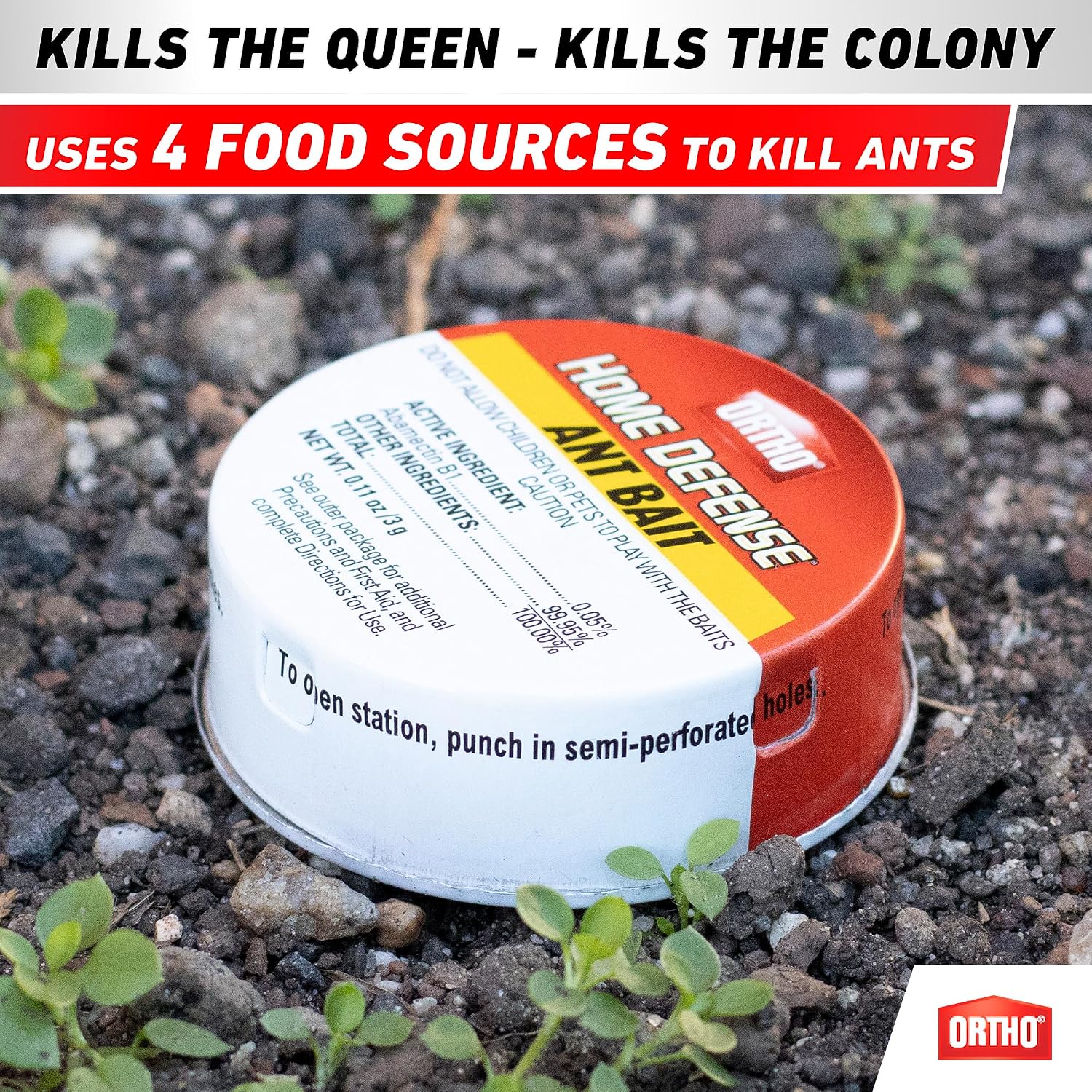 Ant Traps Indoor by Ortho Home Defense 4pk- Metallic & Adhesive Ant Killer Indoor & Ant Killer Outdoor - Ant Trap |