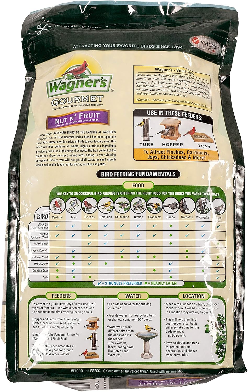 82072 Gourmet Nut & Fruit Wild Bird Food, 5 Pound (Pack of 1)