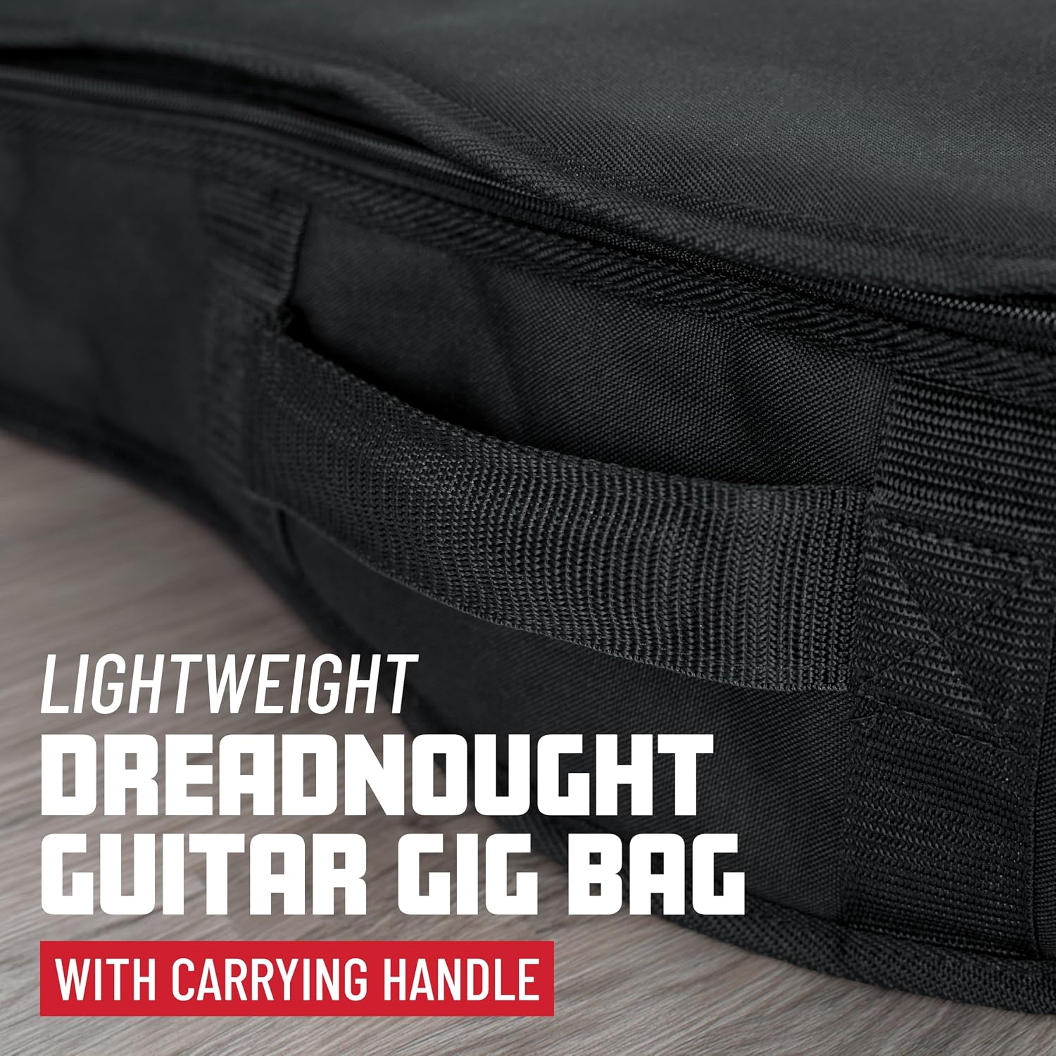Cases Foam Padded Acoustic Guitar Gig Bag, Fits Dreadnought Style Acoustic Guitars up to 41.9" in Length (GBE-DREAD)