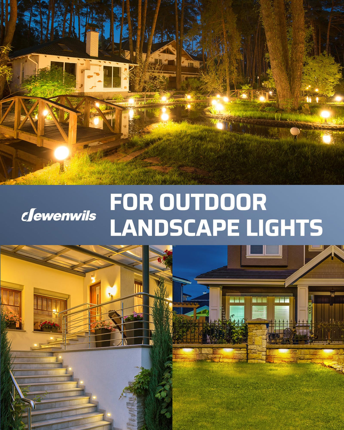 DEWENWILS 60W Low Voltage Landscape Transformer with Photocell Sensor