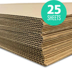 32" x 40" Kraft Two Sided (C-Flute) Corrugated Project Sheets, Cardboard Sheets, Flat Packing Inserts, Crafts, Pads