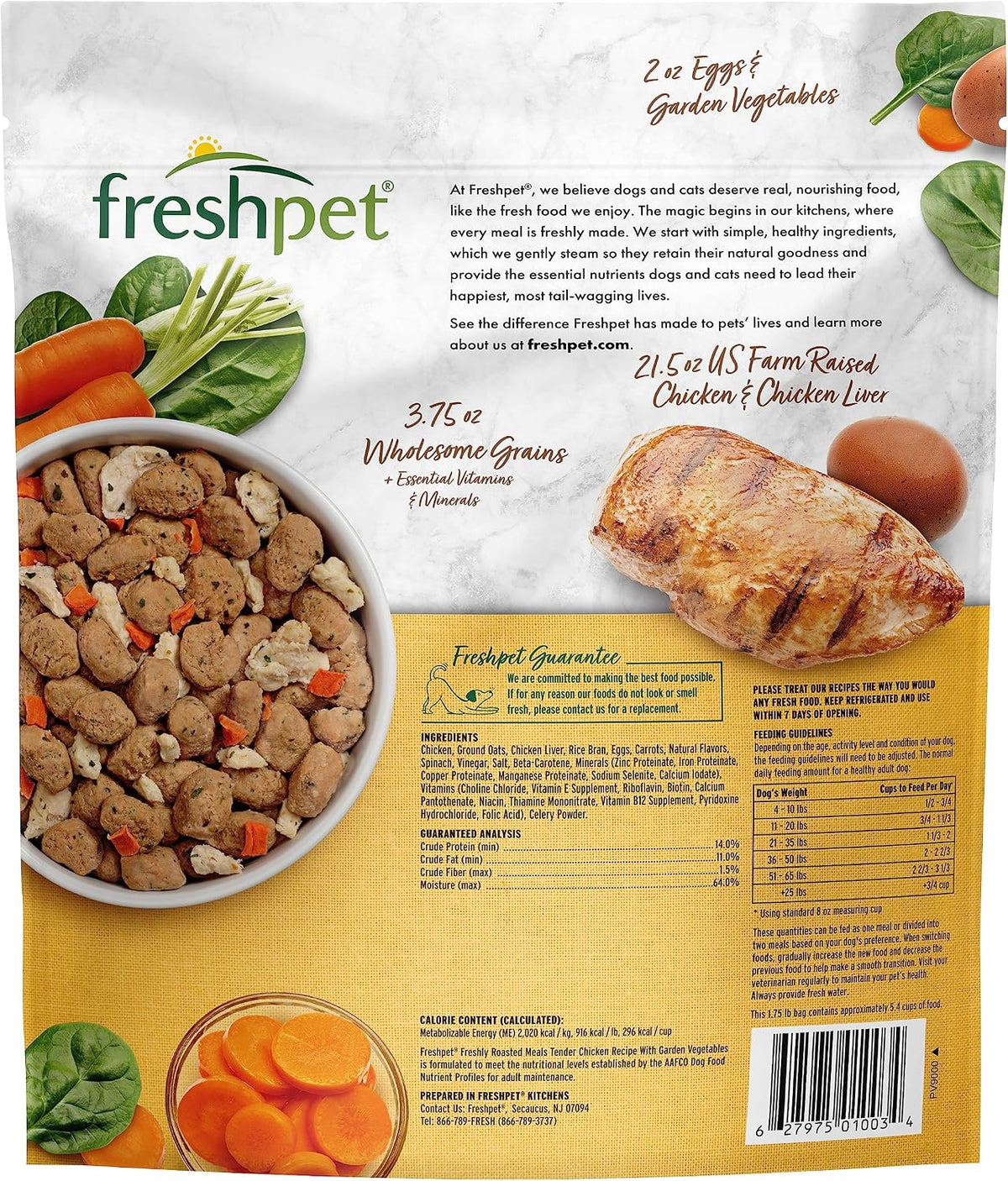 Dog Food, Roasted Meals, Tender Chicken Recipe, 1.75 Lb
