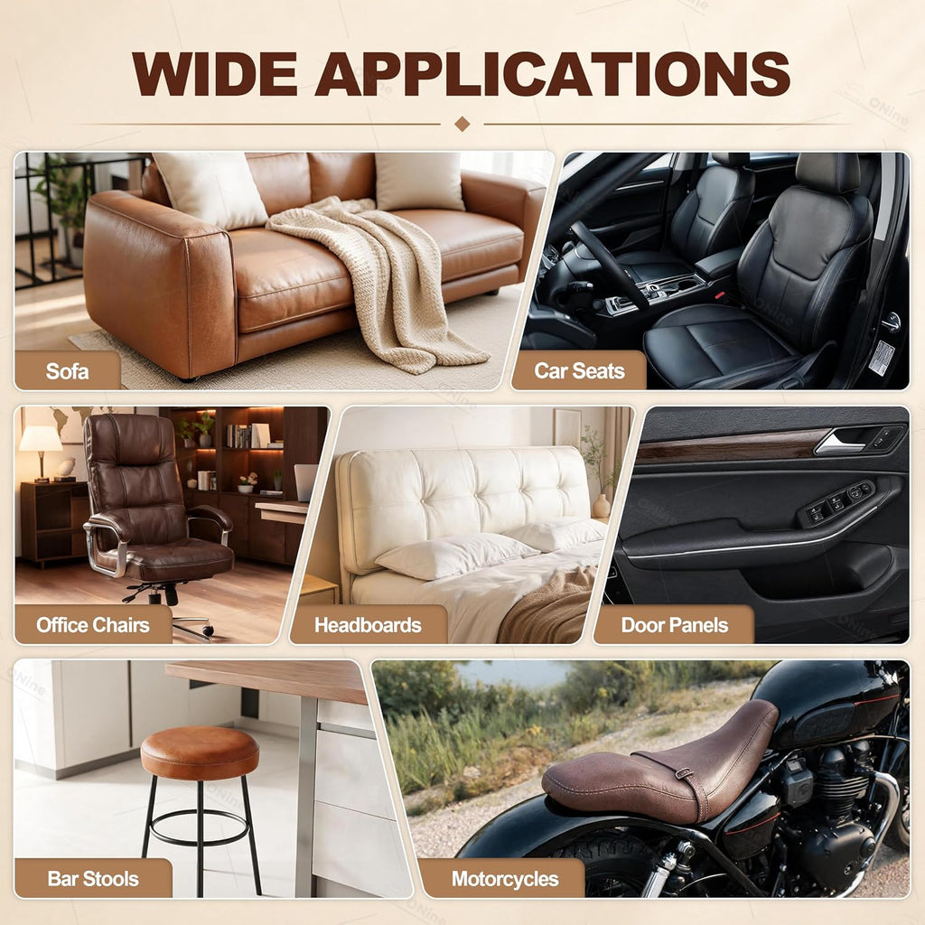 Leather Repair Tape,Self Adhesive Leather Repair Patch,Leather Patches for Furniture,Sofa,Car Seats,Office Chair.