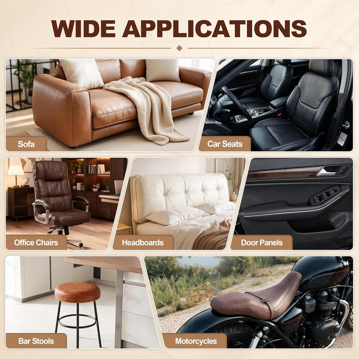 Leather Repair Tape,Self Adhesive Leather Repair Patch,Leather Patches for Furniture,Sofa,Car Seats,Office Chair.
