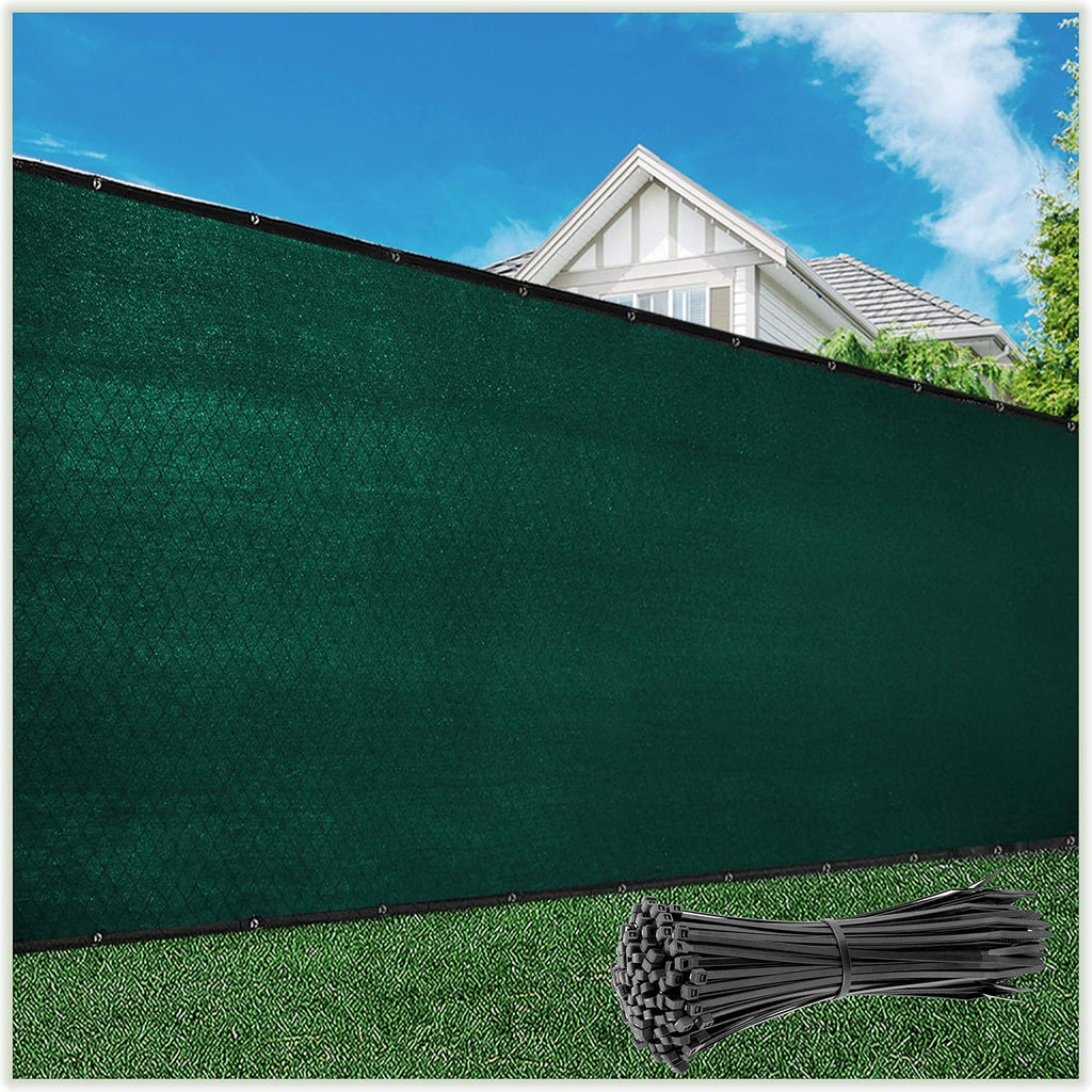Colour Tree 6' x 50' Green Fence Privacy Screen, 90% Blockage Windscreen