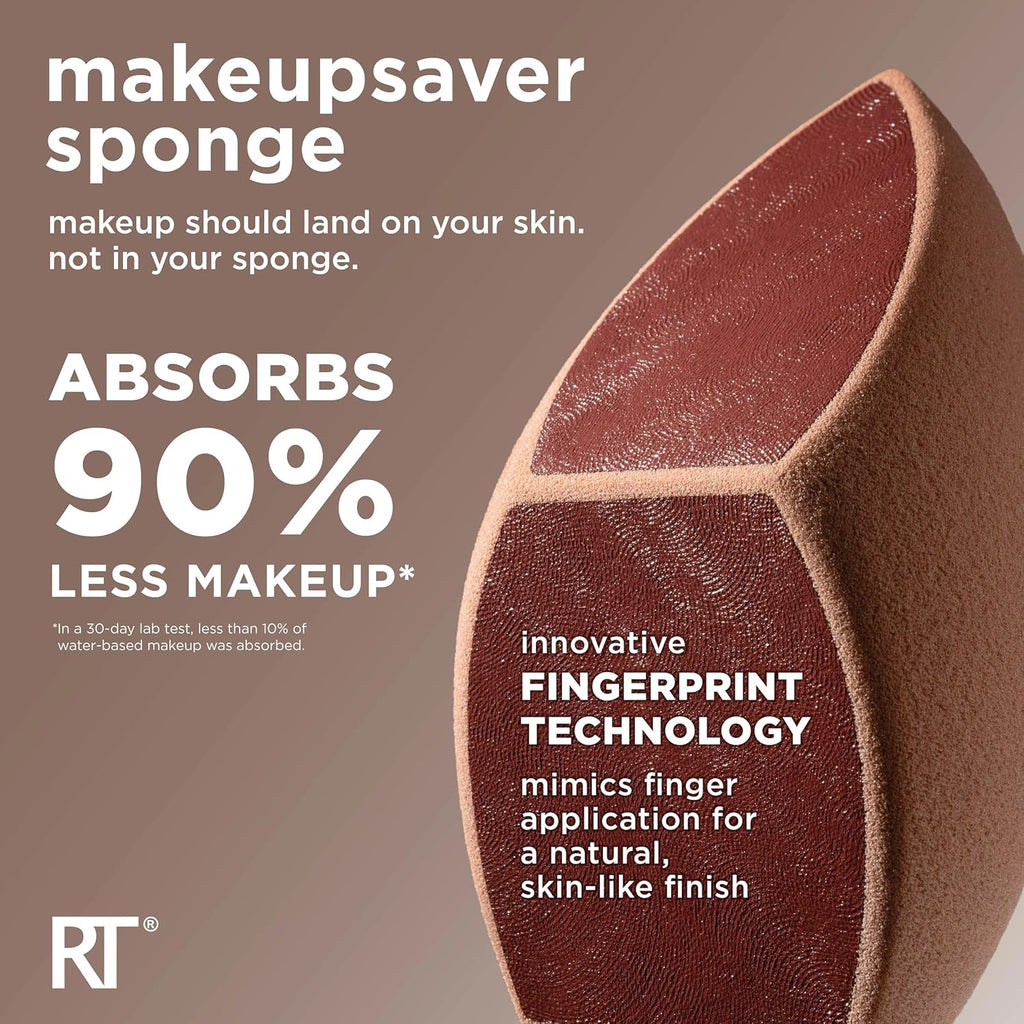 Makeupsaver Blending Sponge + Makeup Brushes Trio | Less makeup waste with a makeup sponge and makeup brush set