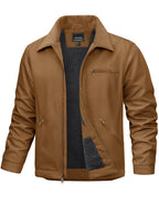 Mens Work Jackets Waterproof Heavy Duty Duck Canvas Sherpa Coat