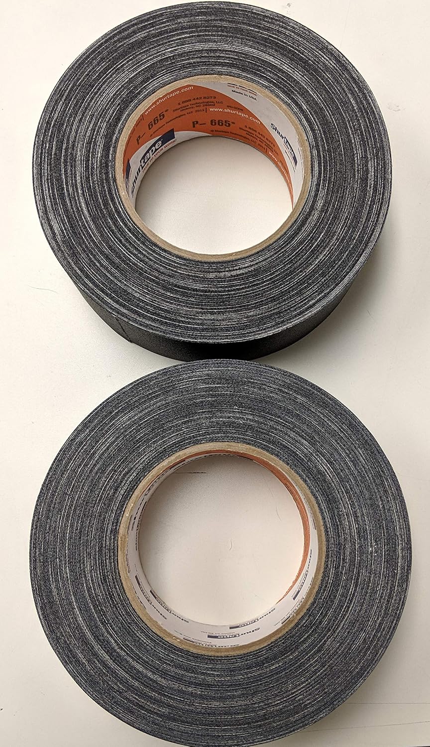 P-665 Black, Professional Grade, Clean Removal Gaffer's Tape (2-Pack)