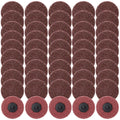 50 Pcs 3 Inch Sanding Discs Red Quick Change Sanding Discs