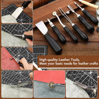 Leather Working Tools Kit, Leather Craft Tools for Stamping Repair