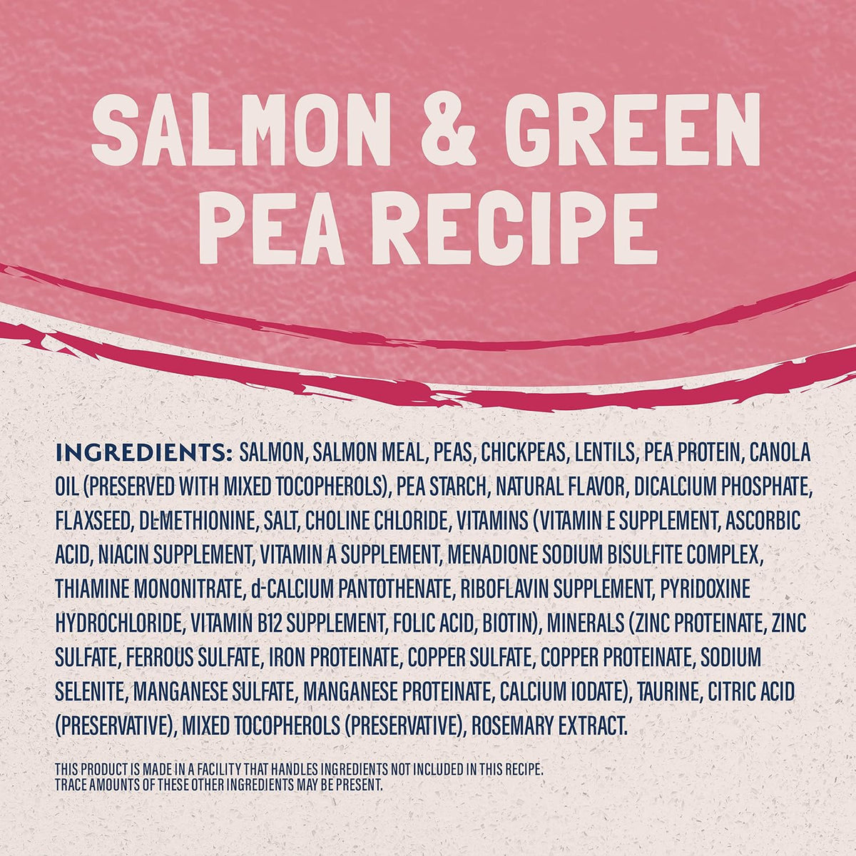 Limited Ingredient Cat Food, Salmon & Green Pea, 4 lb