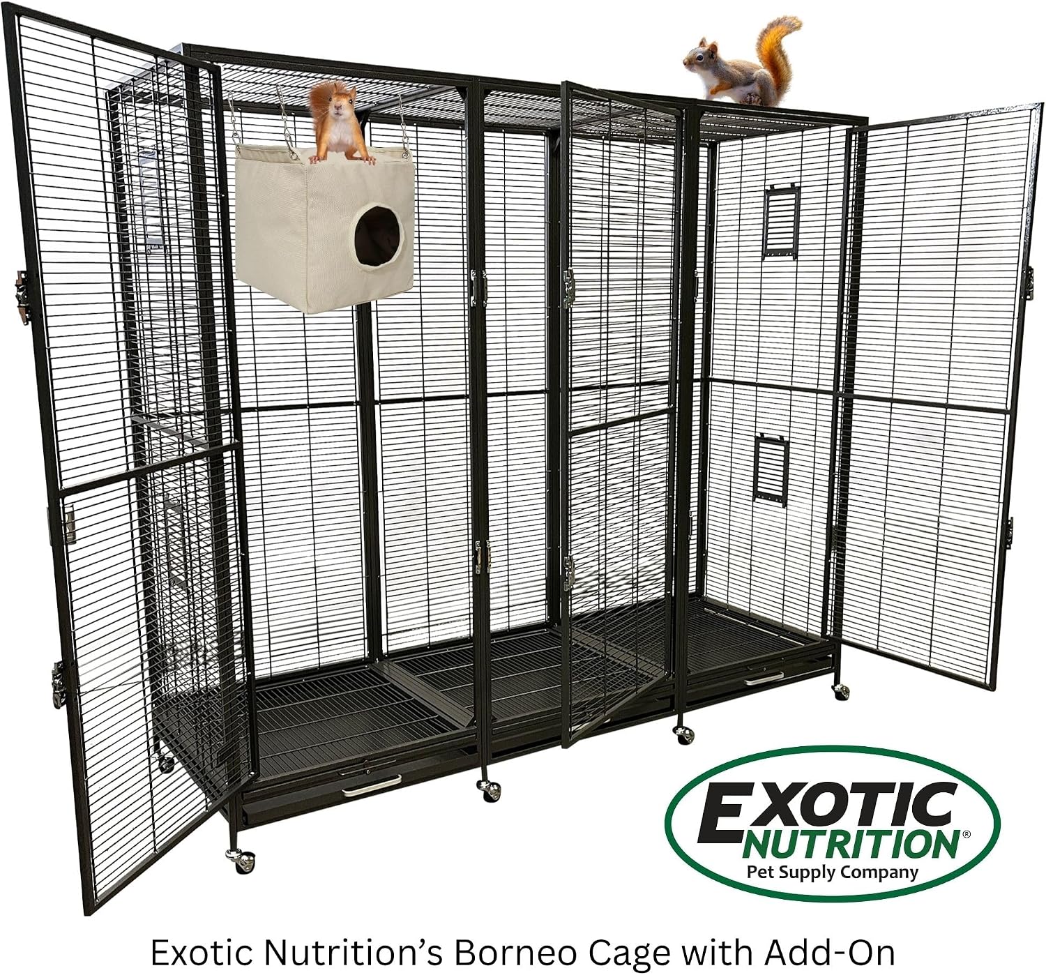 Canvas Cubby - Sturdy Hideout for Sugar Gliders, Hedgehogs, Chinchillas, Rats, Ferrets, Guinea Pigs, Rabbits