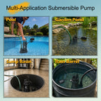 FLUENTPOWER 3/4 HP Submersible Sump Pump, 3500 GPH, Tethered Float Switch