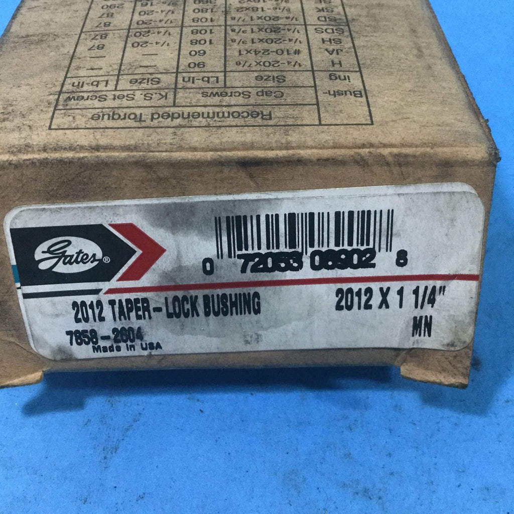 Gates 7858-2604 Taper-Lock Bushing - 2012 Series, 1.2500 in Bore