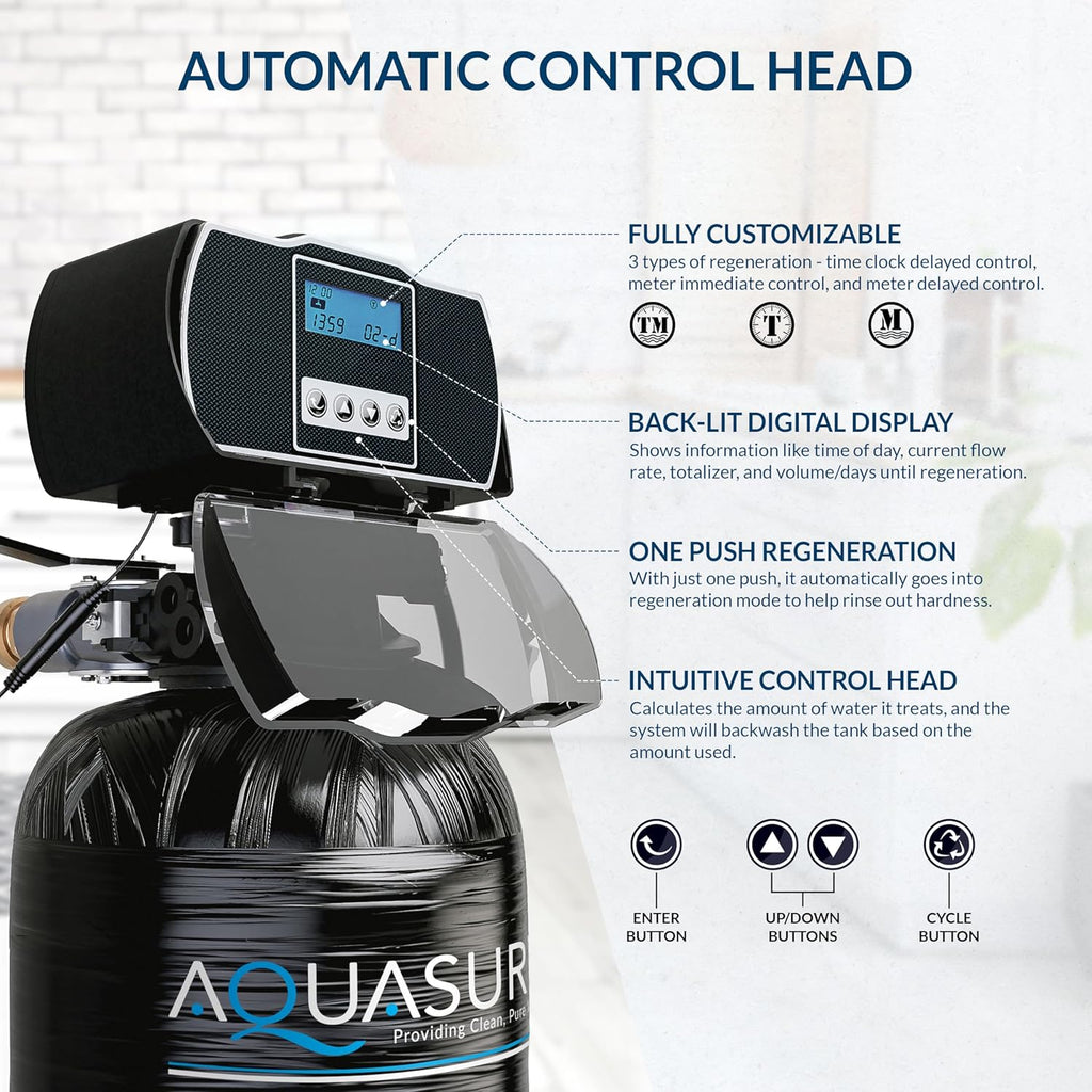 Harmony Series 32,000 Grains Whole House Water Softener with High Performance Automatic Digital Metered Control Head