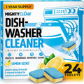 Dishwasher Cleaner And Deodorizer 24 Pack - 1 Year Supply Deep Clean Dishwasher Cleaner Tablets, Septic Safe