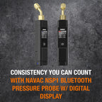 NAVAC NSP1 Bluetooth Pressure Probe - Digital Display, 164 ft Range