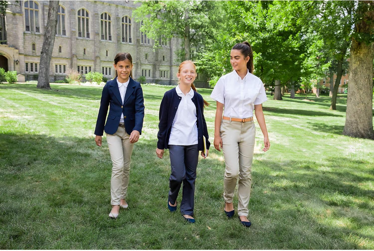 Girls' Short Sleeve Stretch Pique Polo Shirt