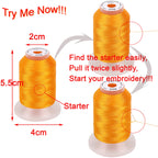 40 Spools Polyester Machine Embroidery Thread Kit