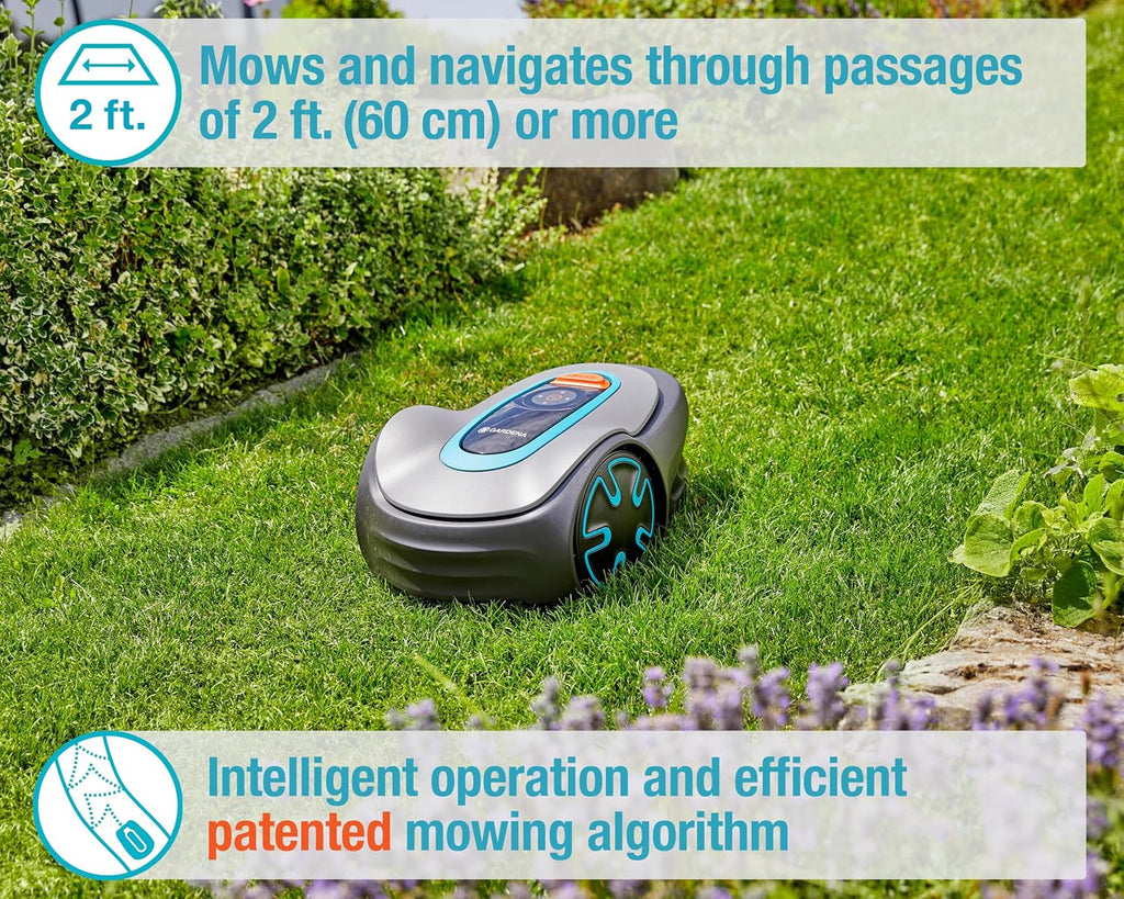 15201-20 SILENO Minimo - Automatic Robotic Lawn Mower with Bluetooth app, Boundary Wire