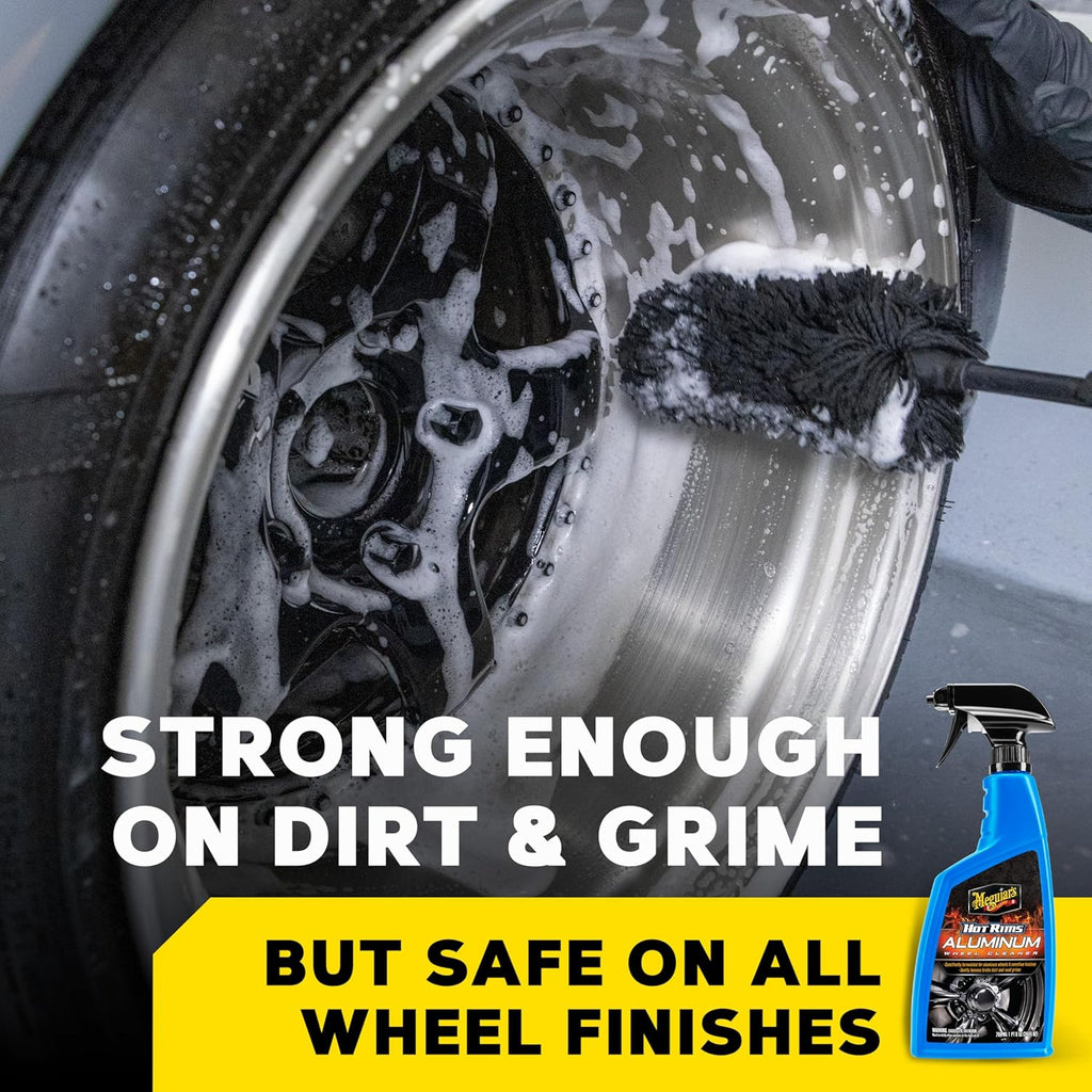 Hot Rims Aluminum Wheel Cleaner -24 Oz Spray | Wheel & Tire Cleaner ,Removes Brake Dust, Road Grime and Dirt, Safe