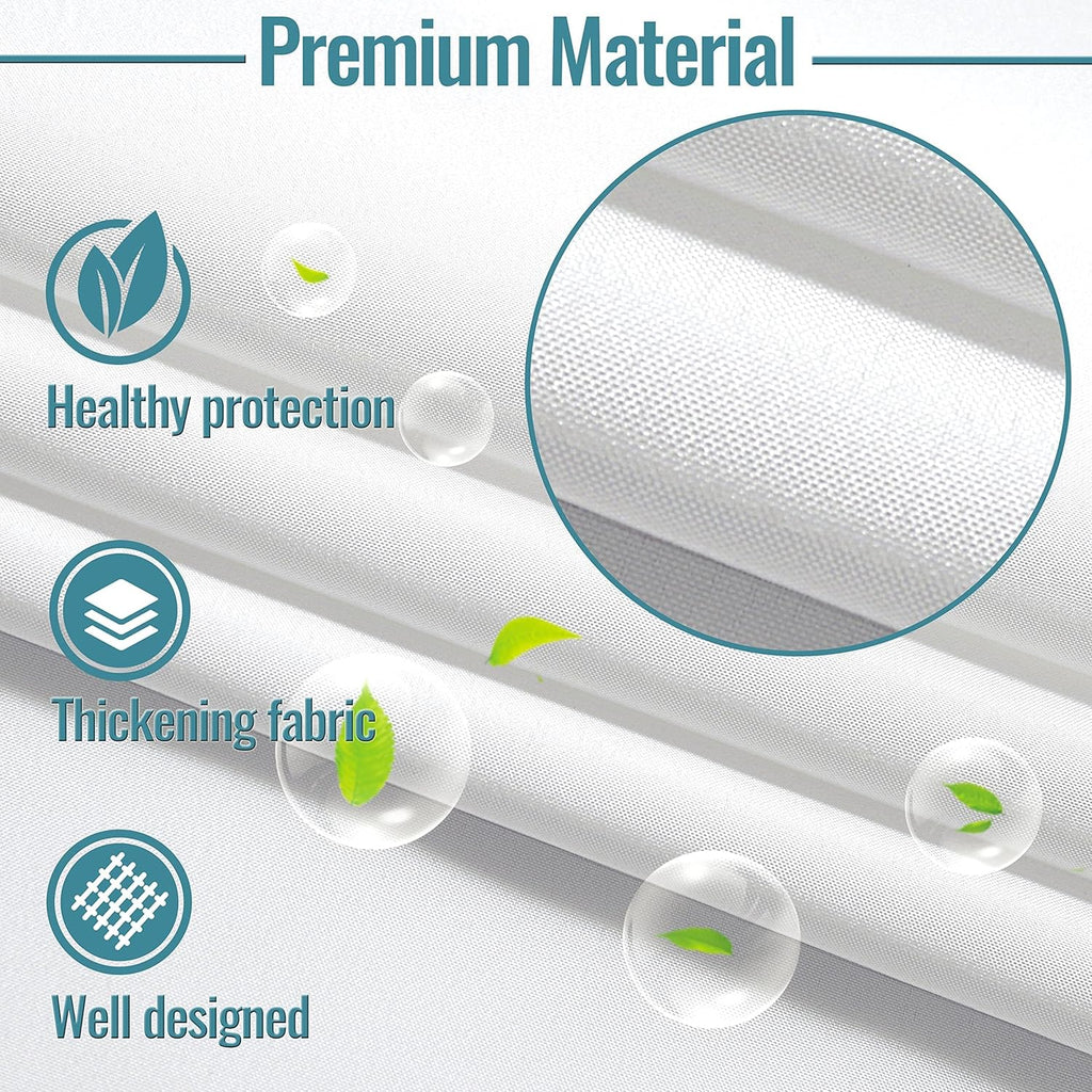 1 Pack Hotel Fabric Snap in Shower Curtain Liner Replacement Removable Water Repellent Liner for Bathroom Shower