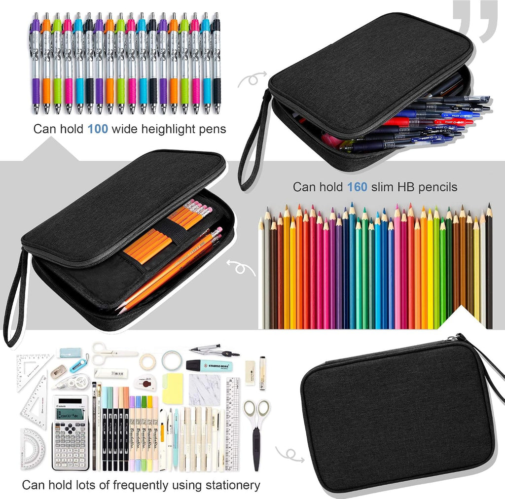 Big Capacity Storage Pouch Marker Pen Pencil Case Simple Stationery Bag Box Art Tool & Sketch Storage Boxes for