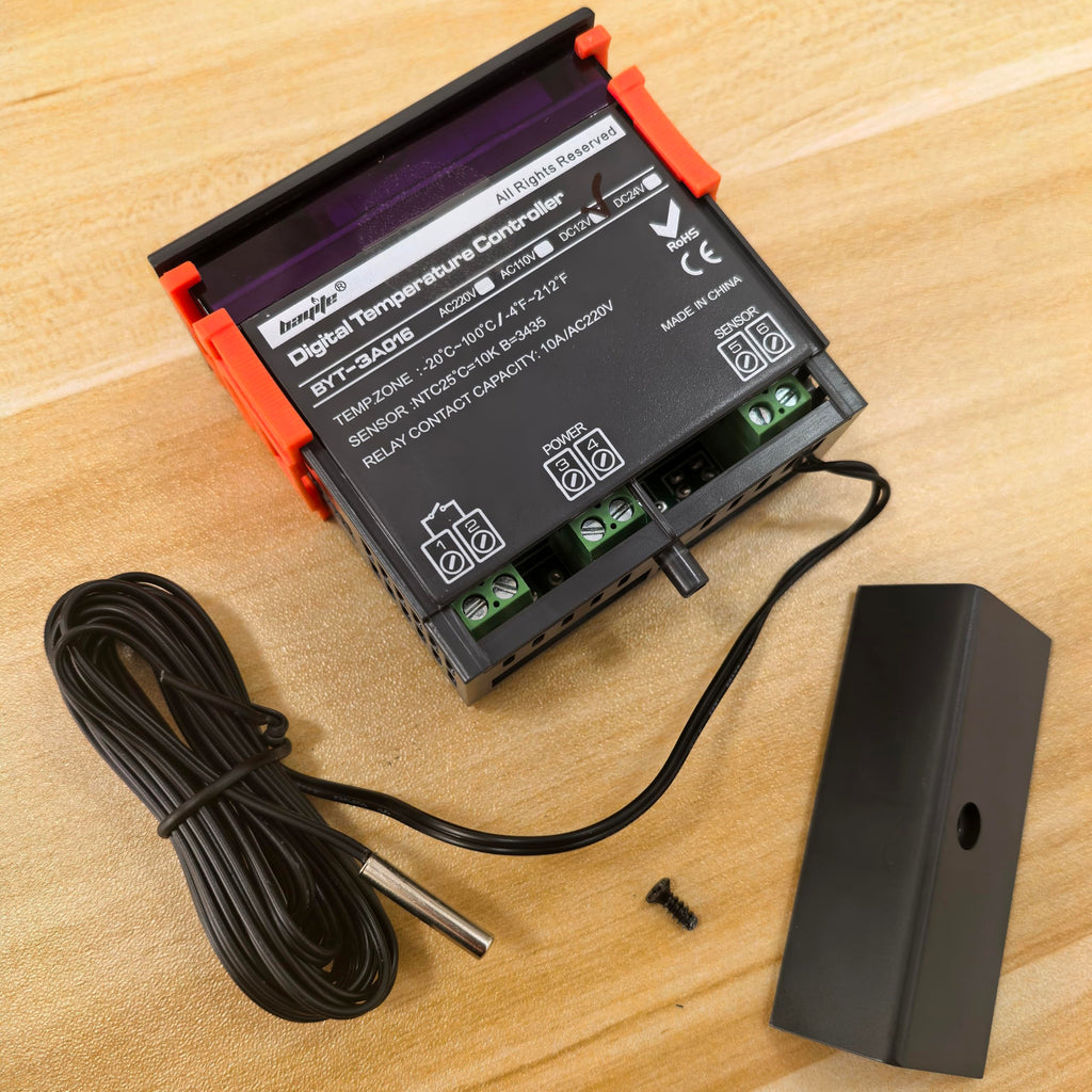 bayite DC 12V Fahrenheit Digital Temperature Controller 10A