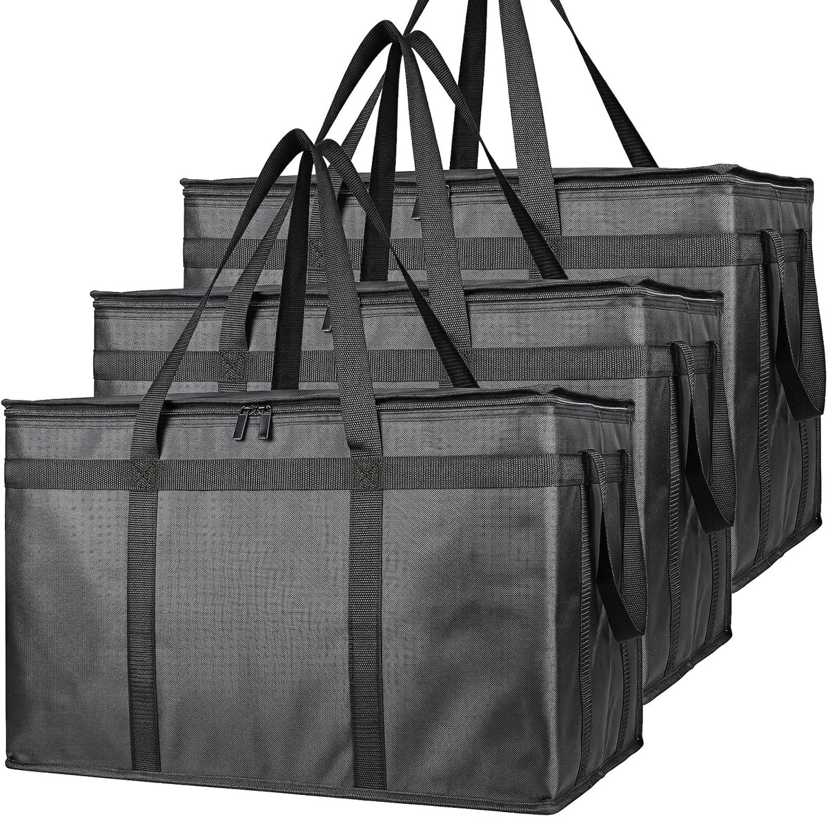 Insulated Food Delivery Bag, Commercial Catering, 3 Pack