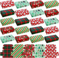 25 Pcs Christmas Gift Boxes Bulk, 4 x 8 x 2 Inch, Classic Style