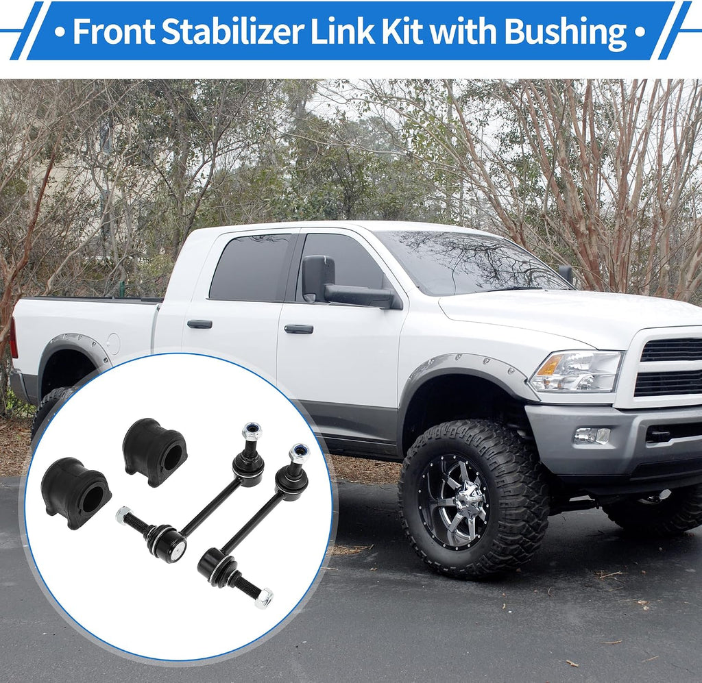 Front Stabilizer Bar Links with 2 Pcs Bushing for Dodge Durango 2011-2015 for Jeep Grand Cherokee Sway Bar Link Kits No.K750578/K750579 1 Set
